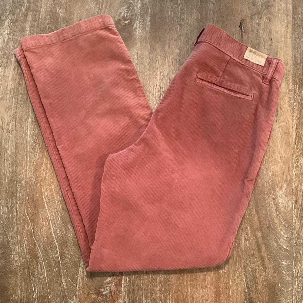 NWOT Faherty Waist 30 Cord Pants in Red